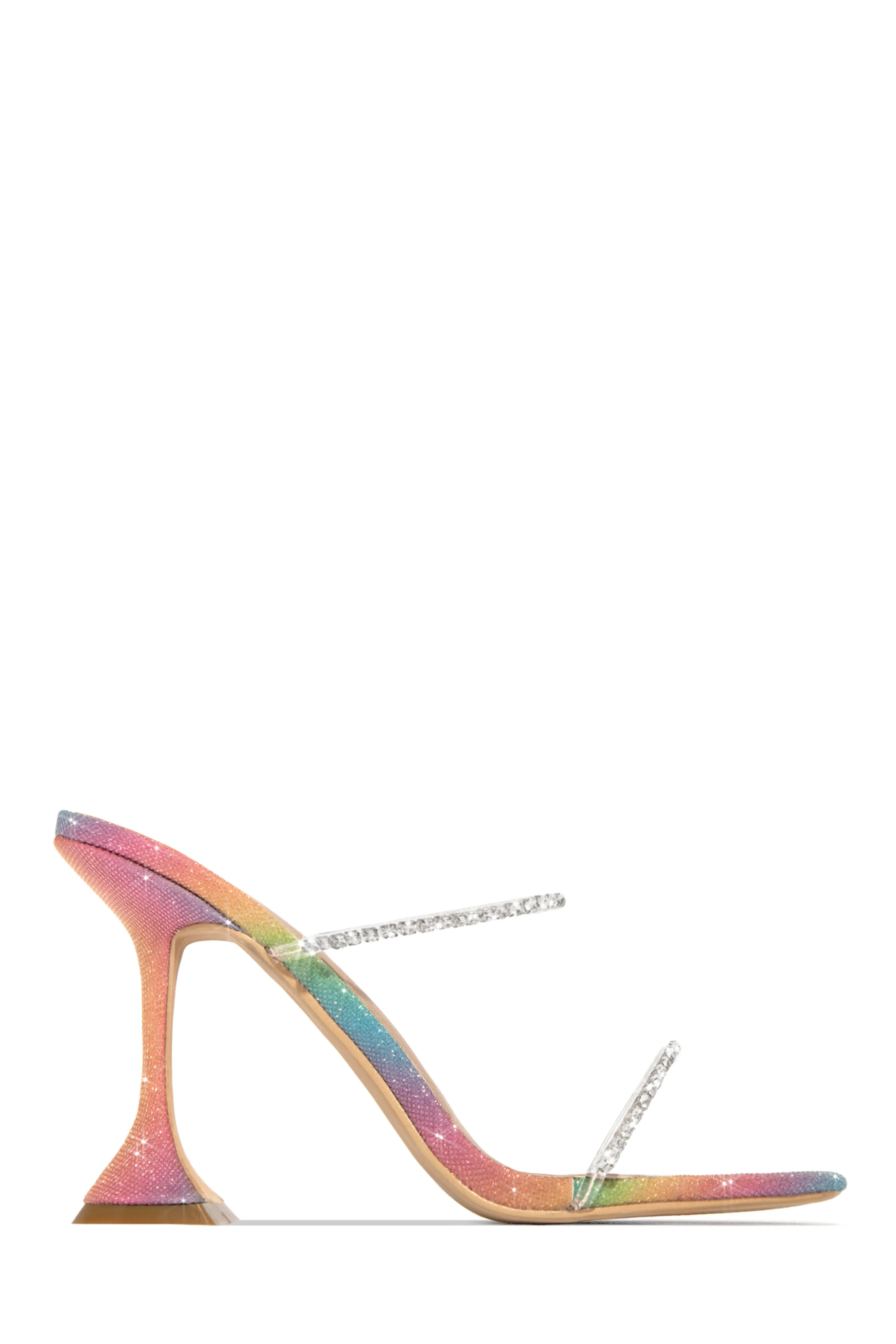 Dubai Embellished Mule Heels - Pink