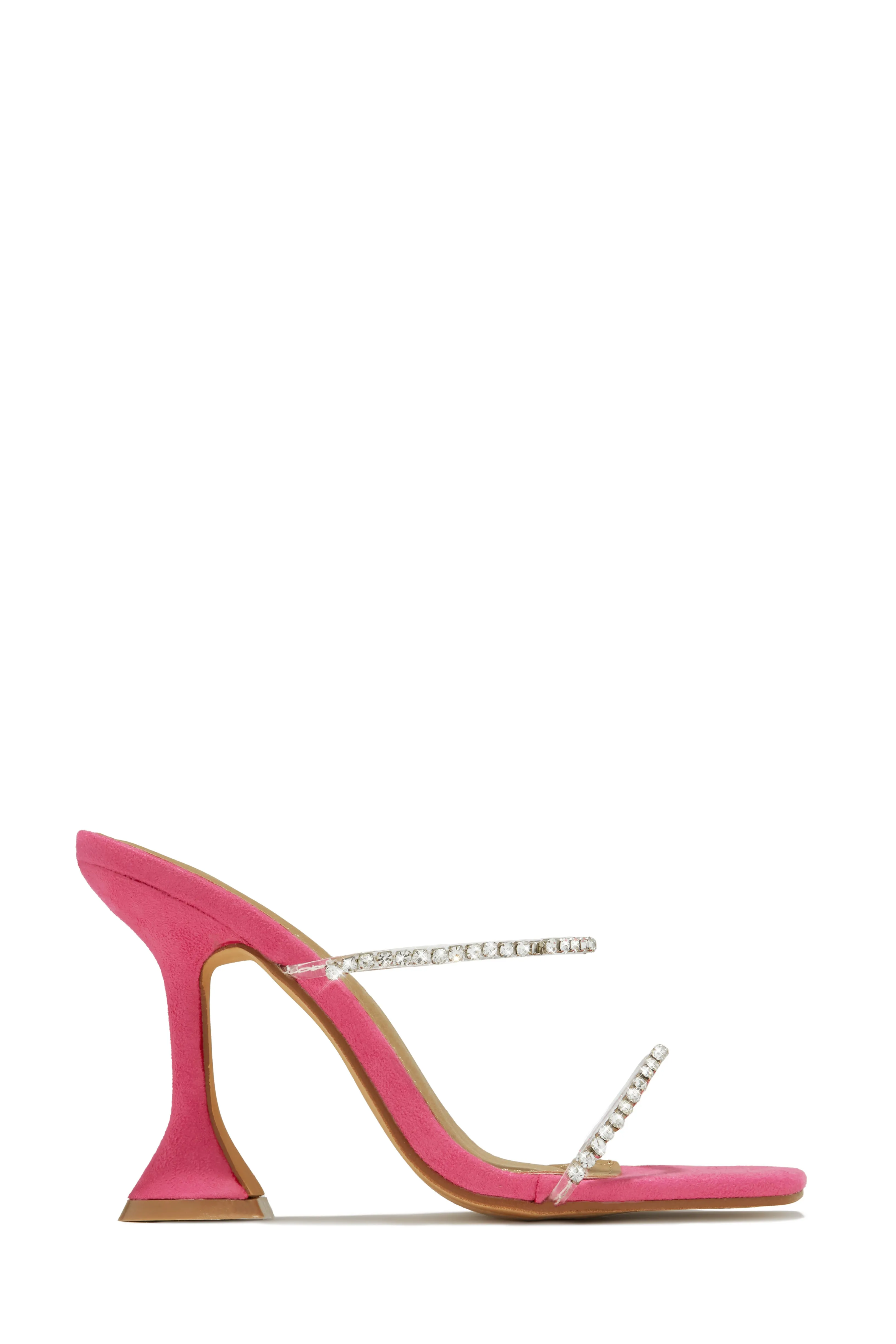 Dubai Embellished Mule Heels - Pink