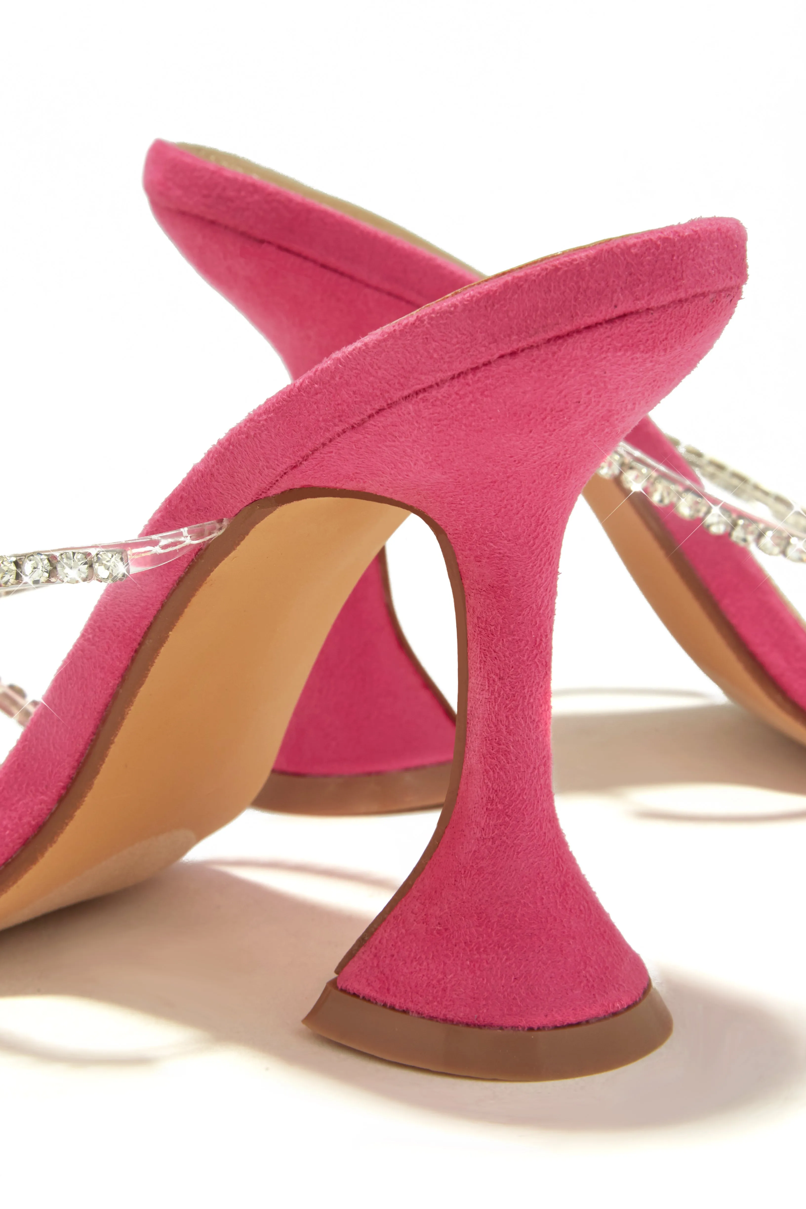 Dubai Embellished Mule Heels - Pink
