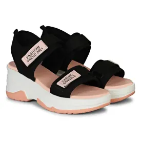 Earth Step Women's/Girls Striped Design Stylish Wedges