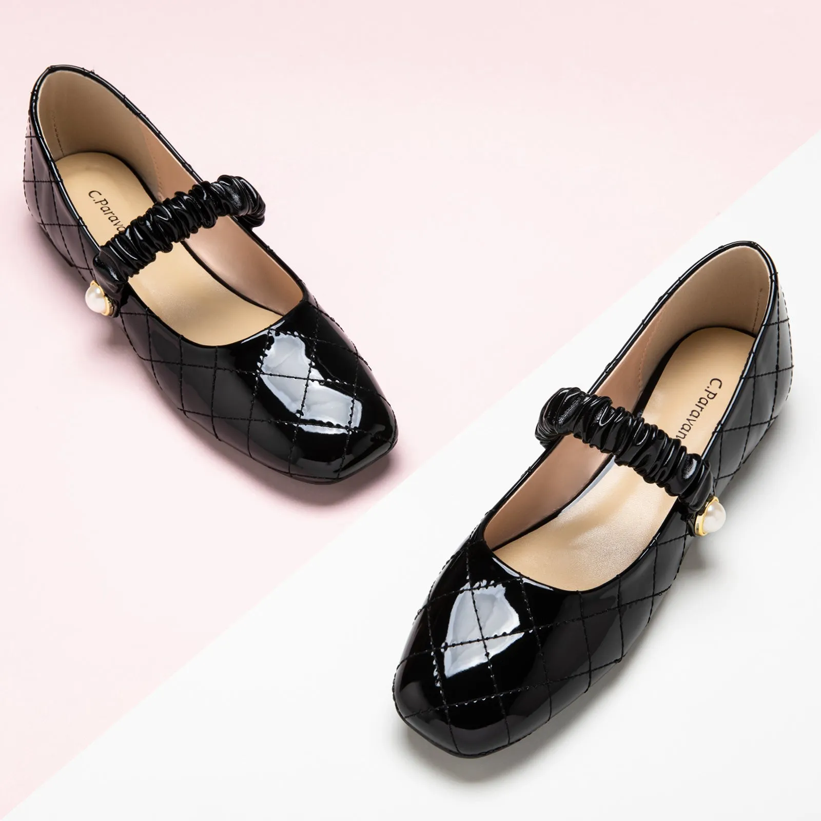 Elastic Strap Mary Jane (Clara) Black