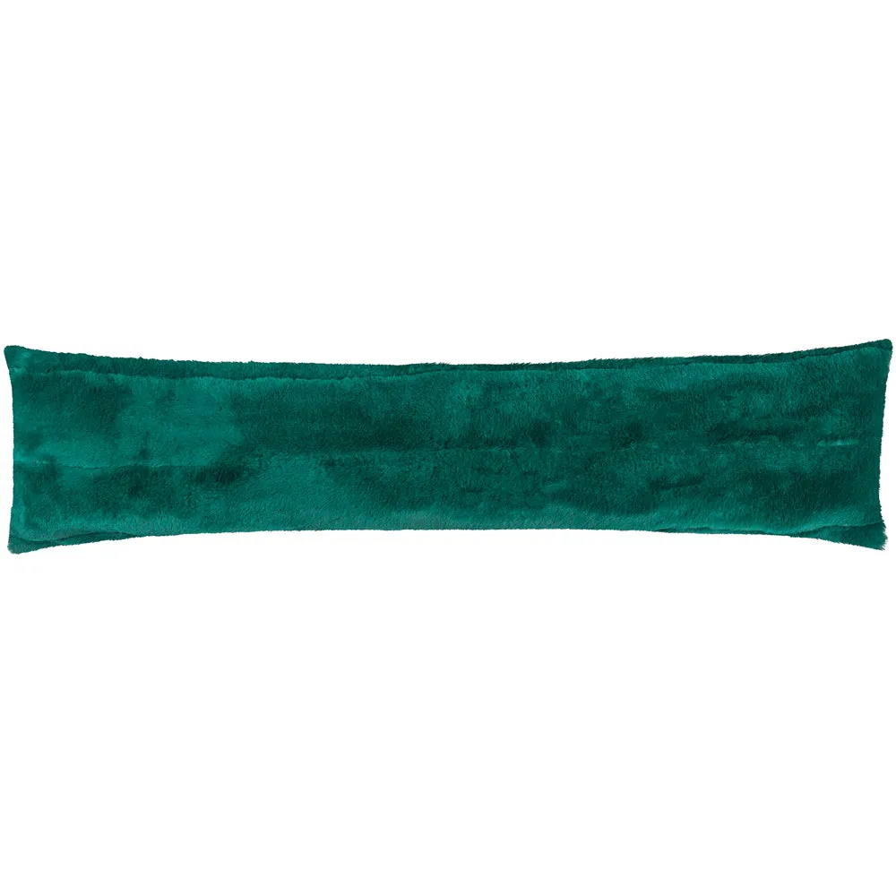 Empress Faux Fur Draught Excluder Emerald