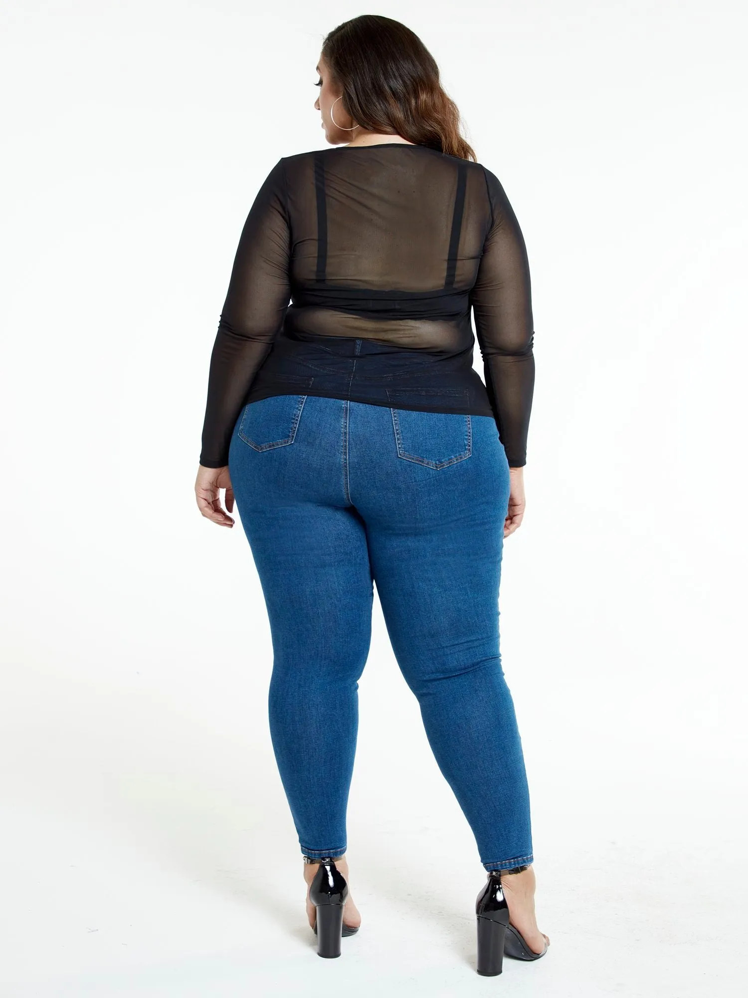 Evelyn Black Scoop Neck Top