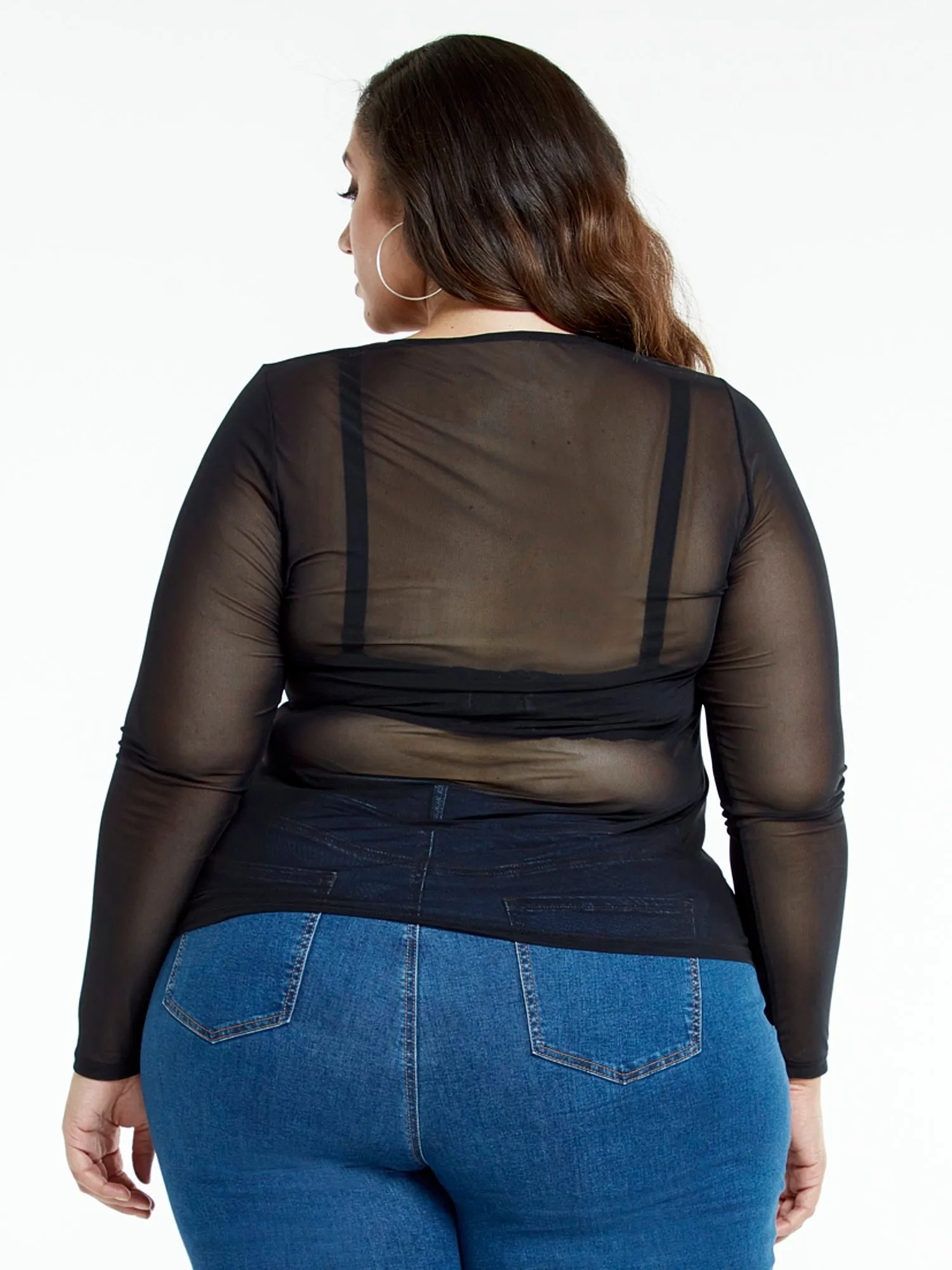 Evelyn Black Scoop Neck Top