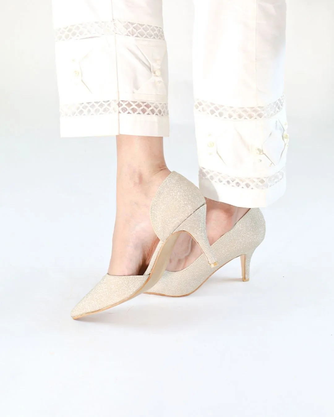Fiona Pencil Heels - Gold