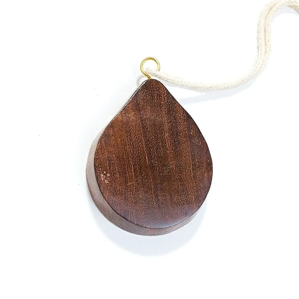 Hand-carved Wood Ornament - Love