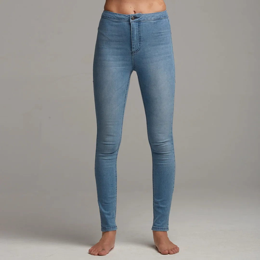 'JENI' PLAIN BLUE JEANS - CT054