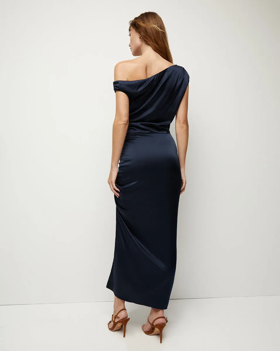 Kadie Stretch-Silk Charmeuse Dress