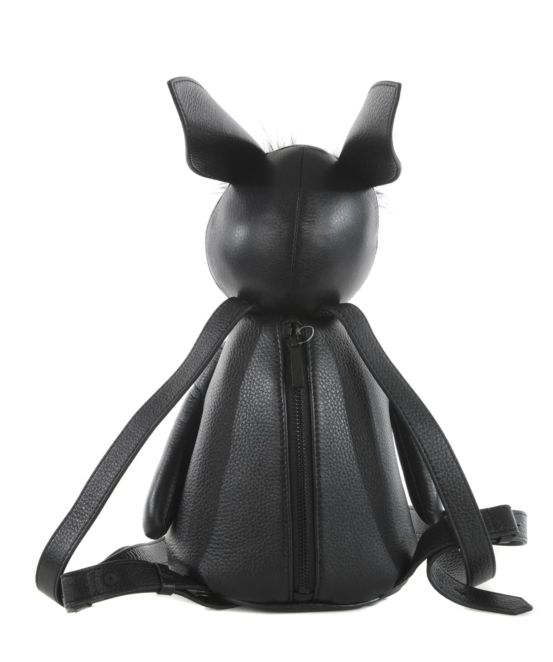 Kendall & Kylie Normie Leather Plush Faux Fur Trimmed Backpack