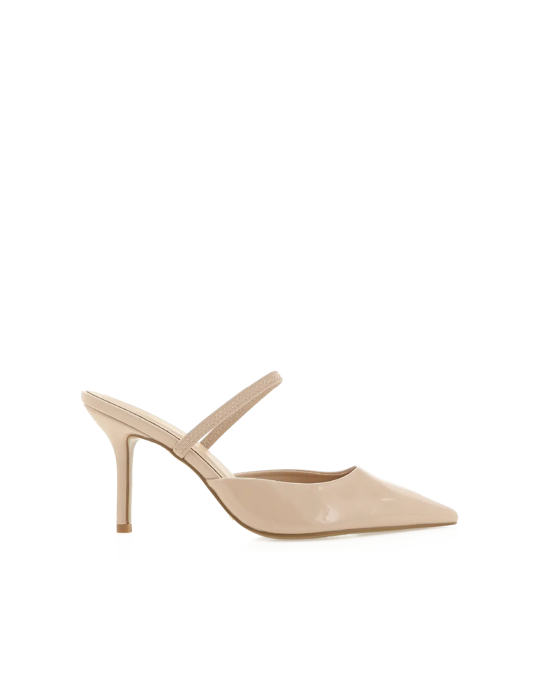 Elegant KODA Nude Patent Leather Handbag