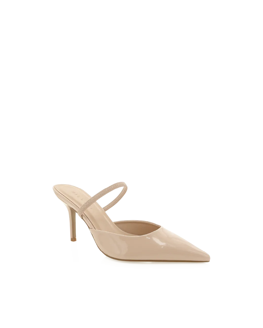 Elegant KODA Nude Patent Leather Handbag