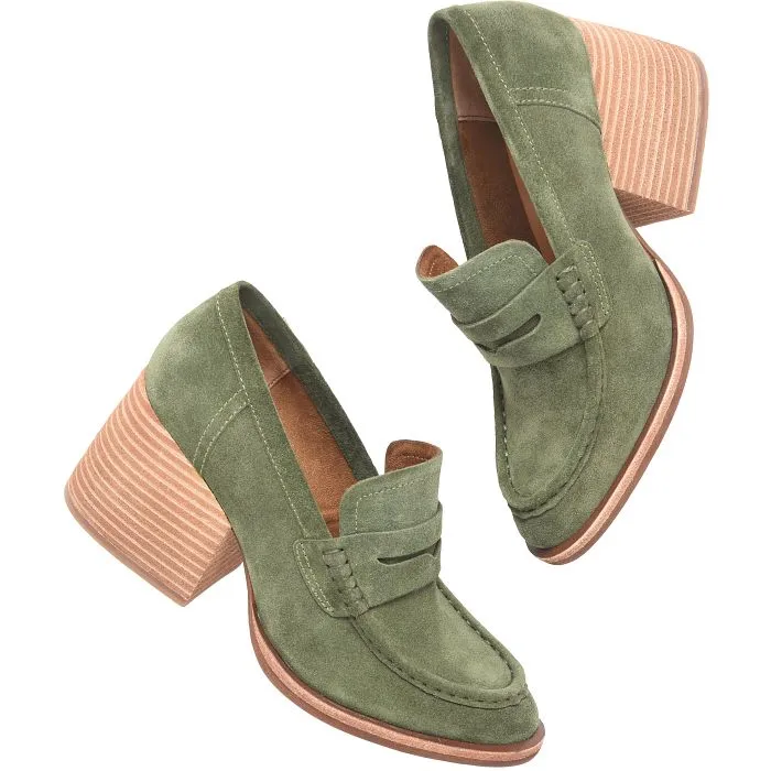 Kork-Ease Modeste Chunky Heels in Green