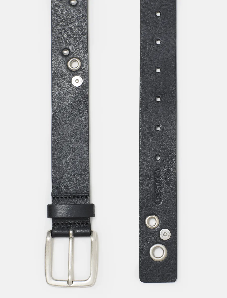Leather Belt with Studs
