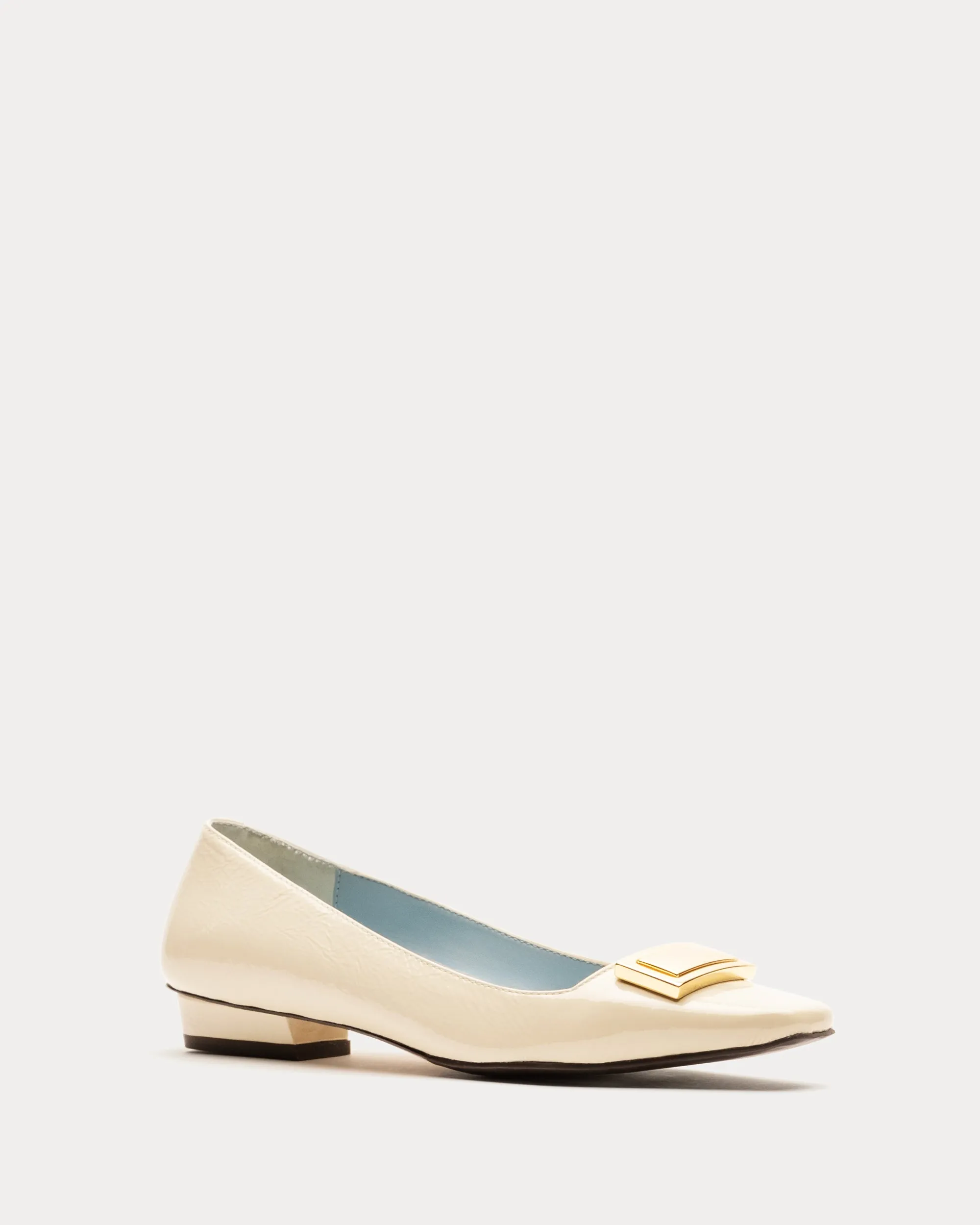 Midge Flat Crinkled Leather