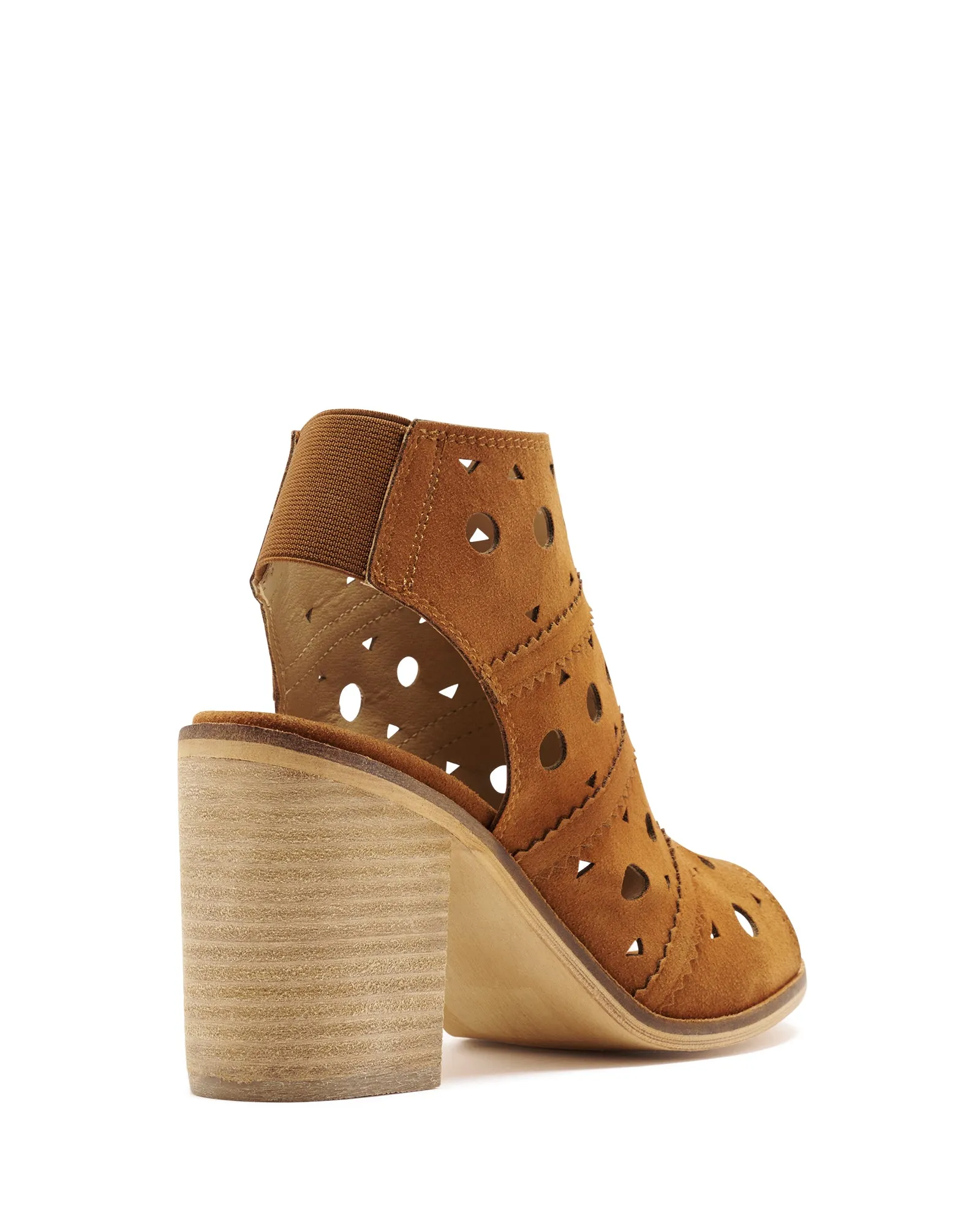 Mosaic Heel Tan Suede