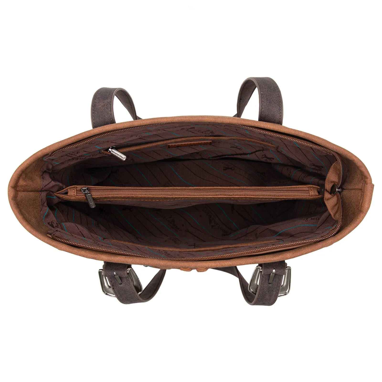 MW1280G-8317 Montana West Buckle Collection Concealed Carry Tote