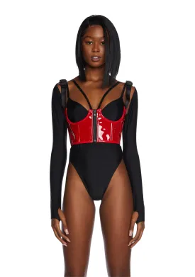 My Type Underbust Corset- Red