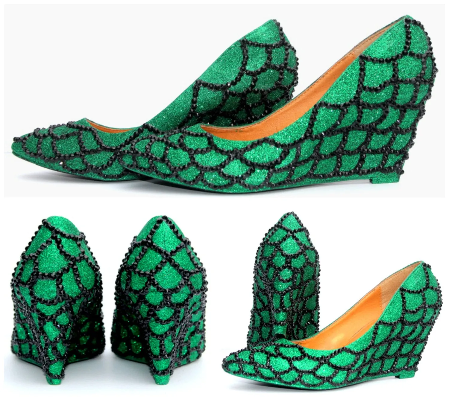 Mythical Green Scale Wedges
