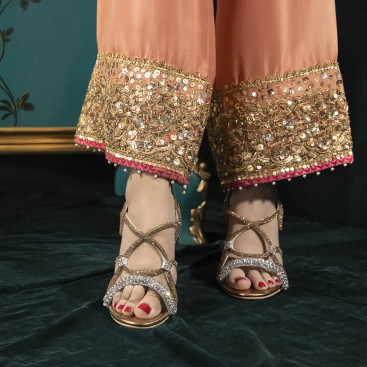 Copper Norah Heels with Elegant Design