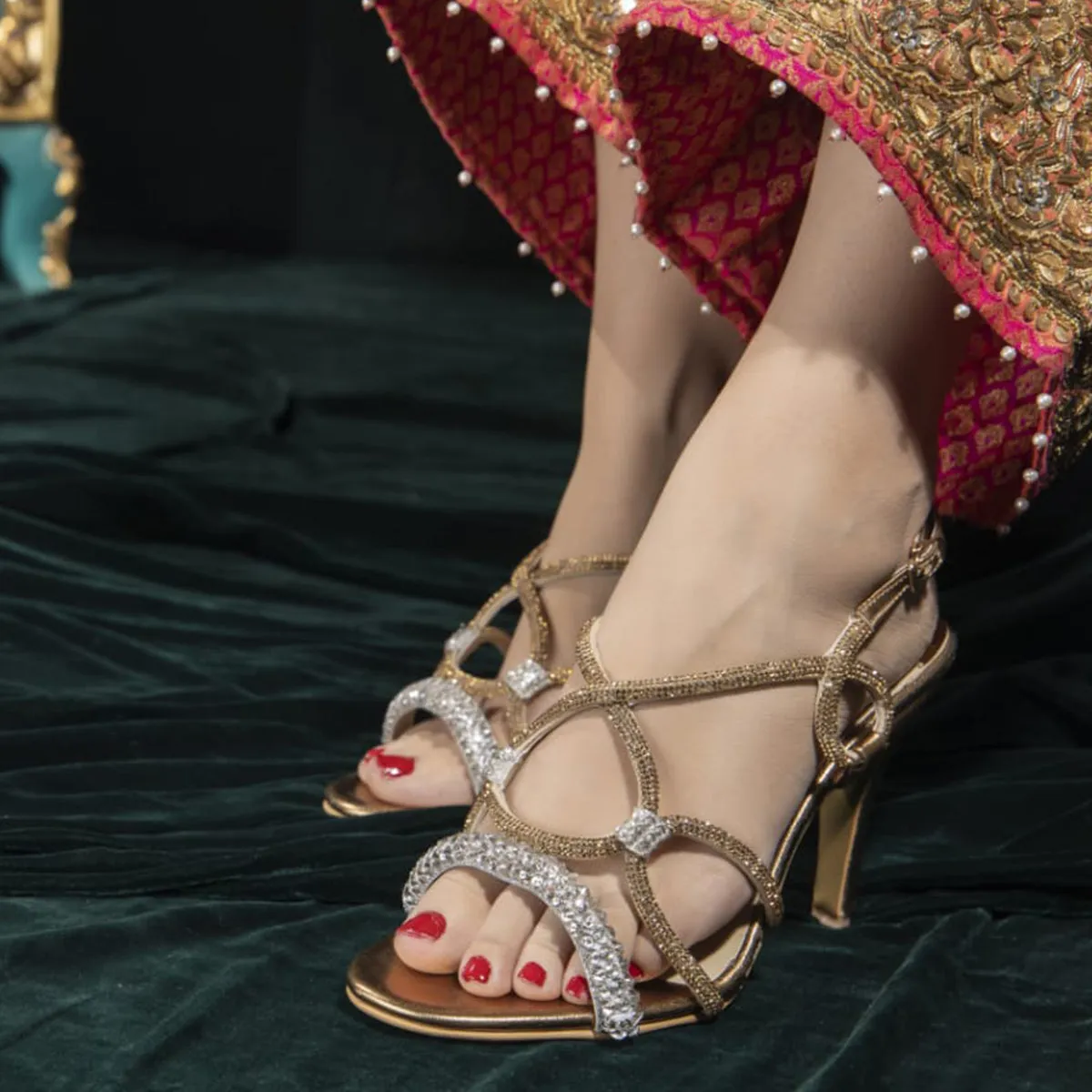 Copper Norah Heels with Elegant Design