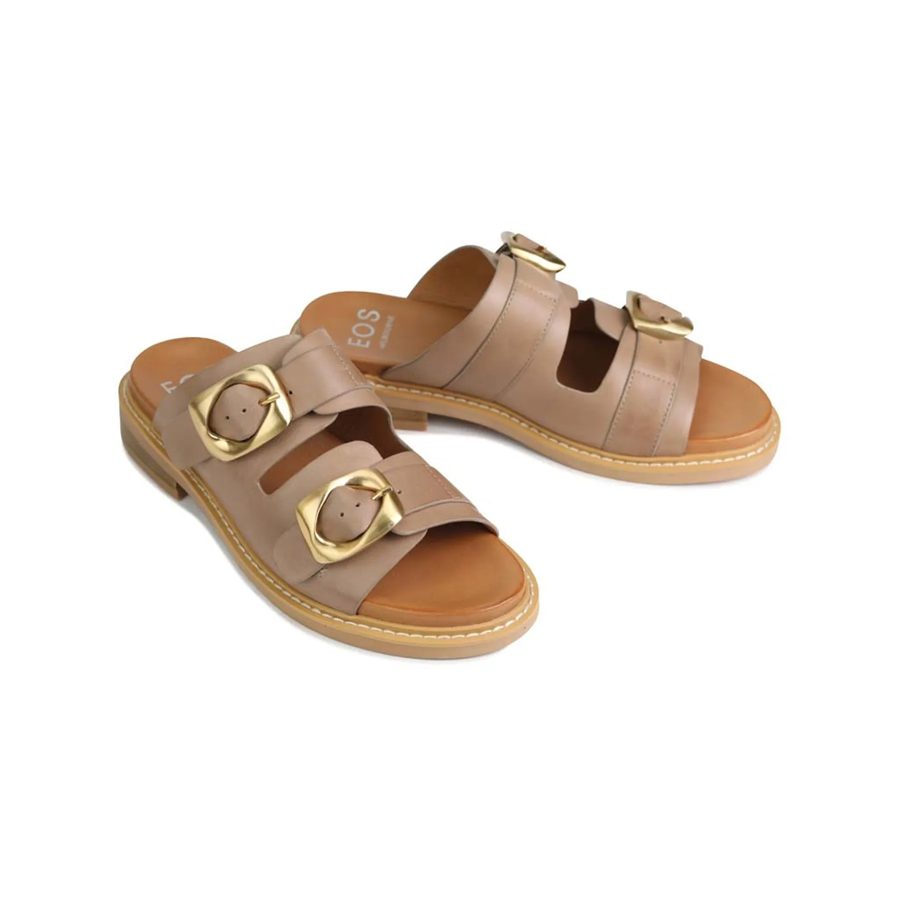 ORNATE SLIDE SANDALS LEATHER