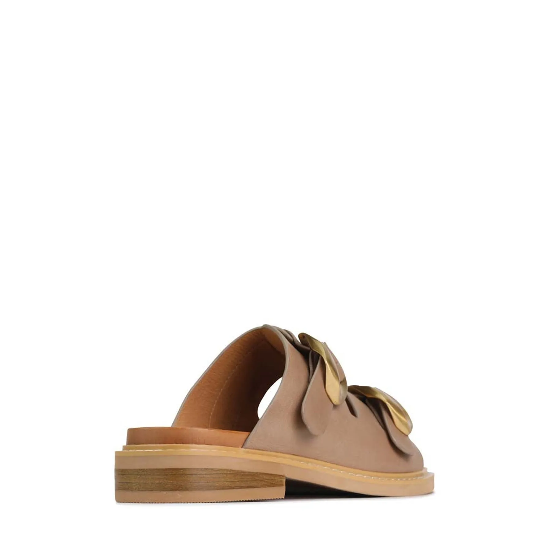 ORNATE SLIDE SANDALS LEATHER