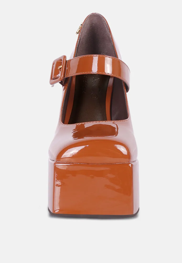 Pablo Statement High Platform Heel Mary Jane Sandals