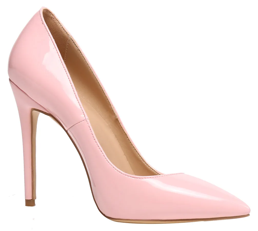 Pink Patent Leather 10cm 12cm 8cm 6cm High Heels Party Dress Stilettos Pumps