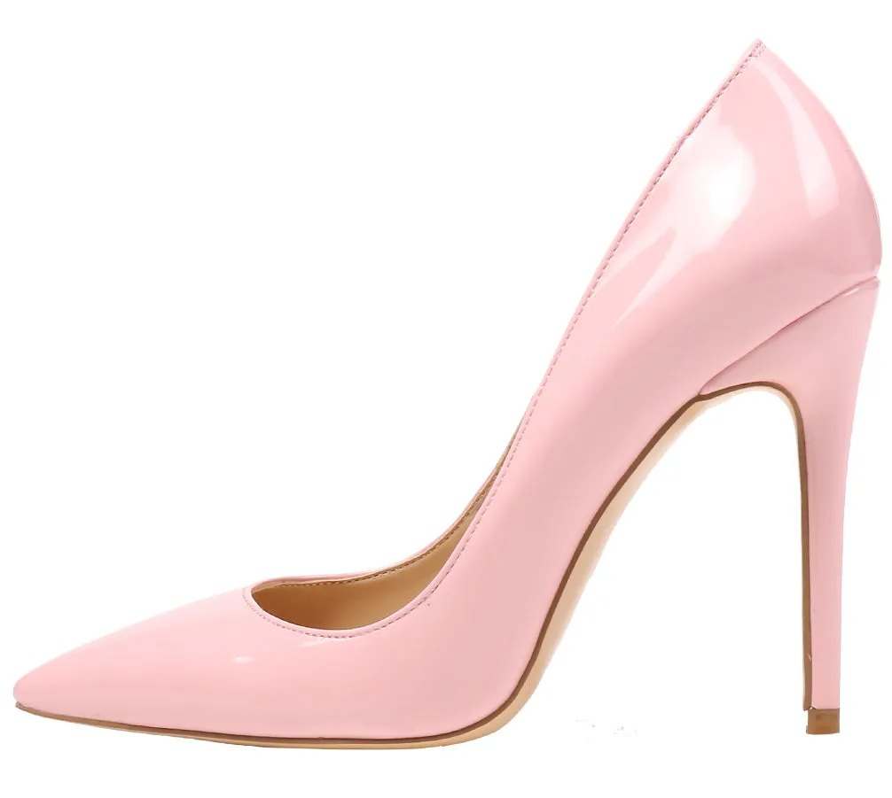 Pink Patent Leather 10cm 12cm 8cm 6cm High Heels Party Dress Stilettos Pumps