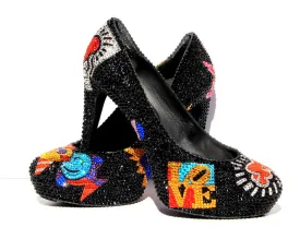 Pop Art Swarovski Crystal Heels