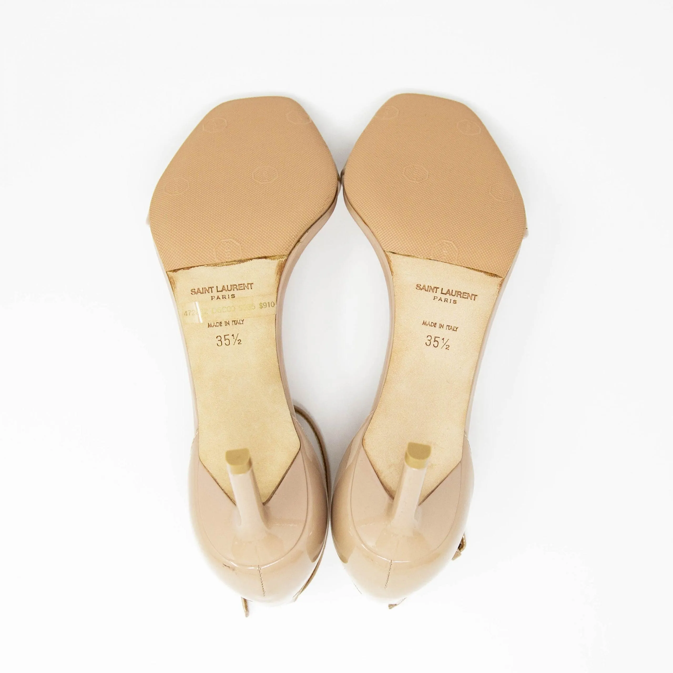 Saint Laurent Nude Amber Sandals 35.5
