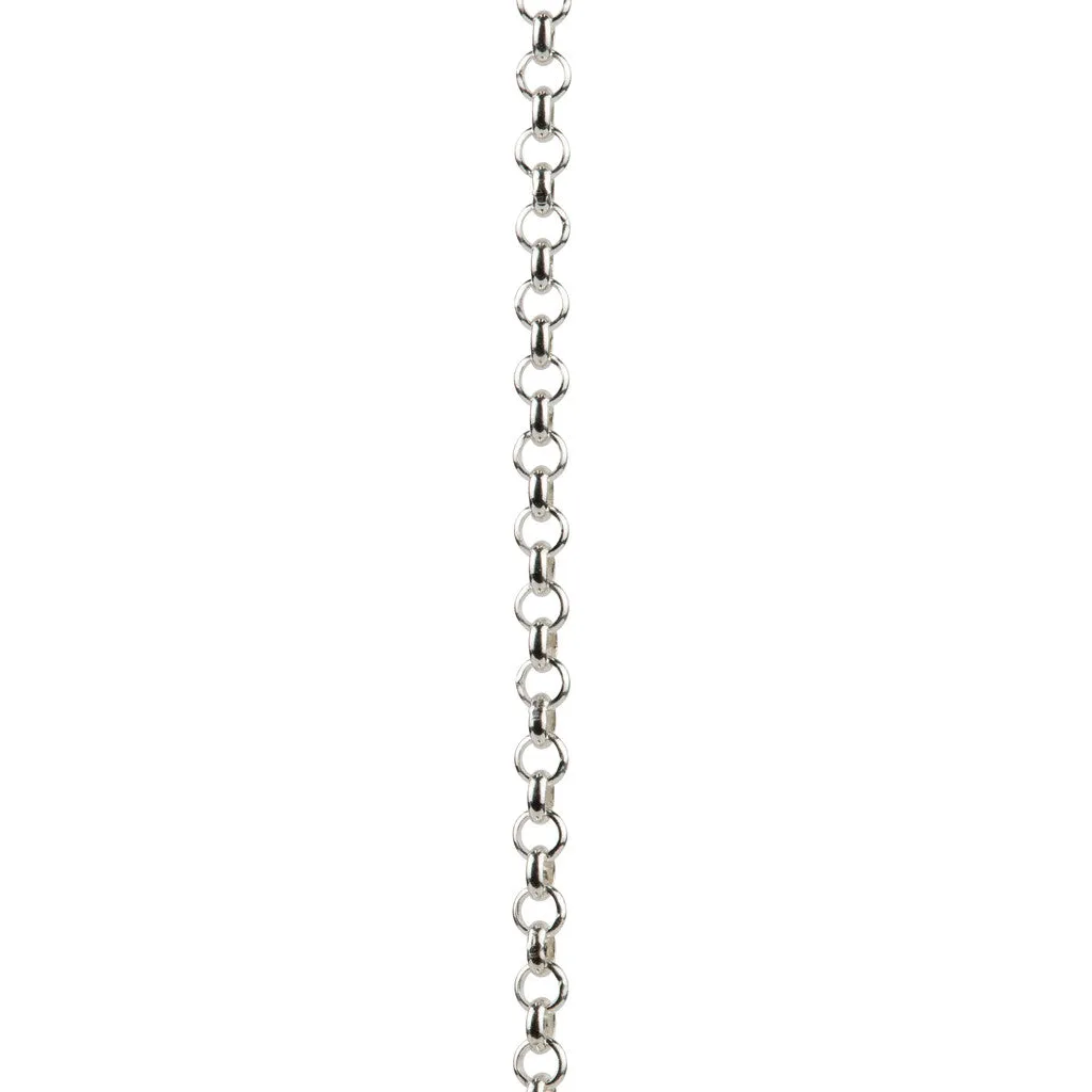 Silver Necklace with Hammered Curved Disc Pendant