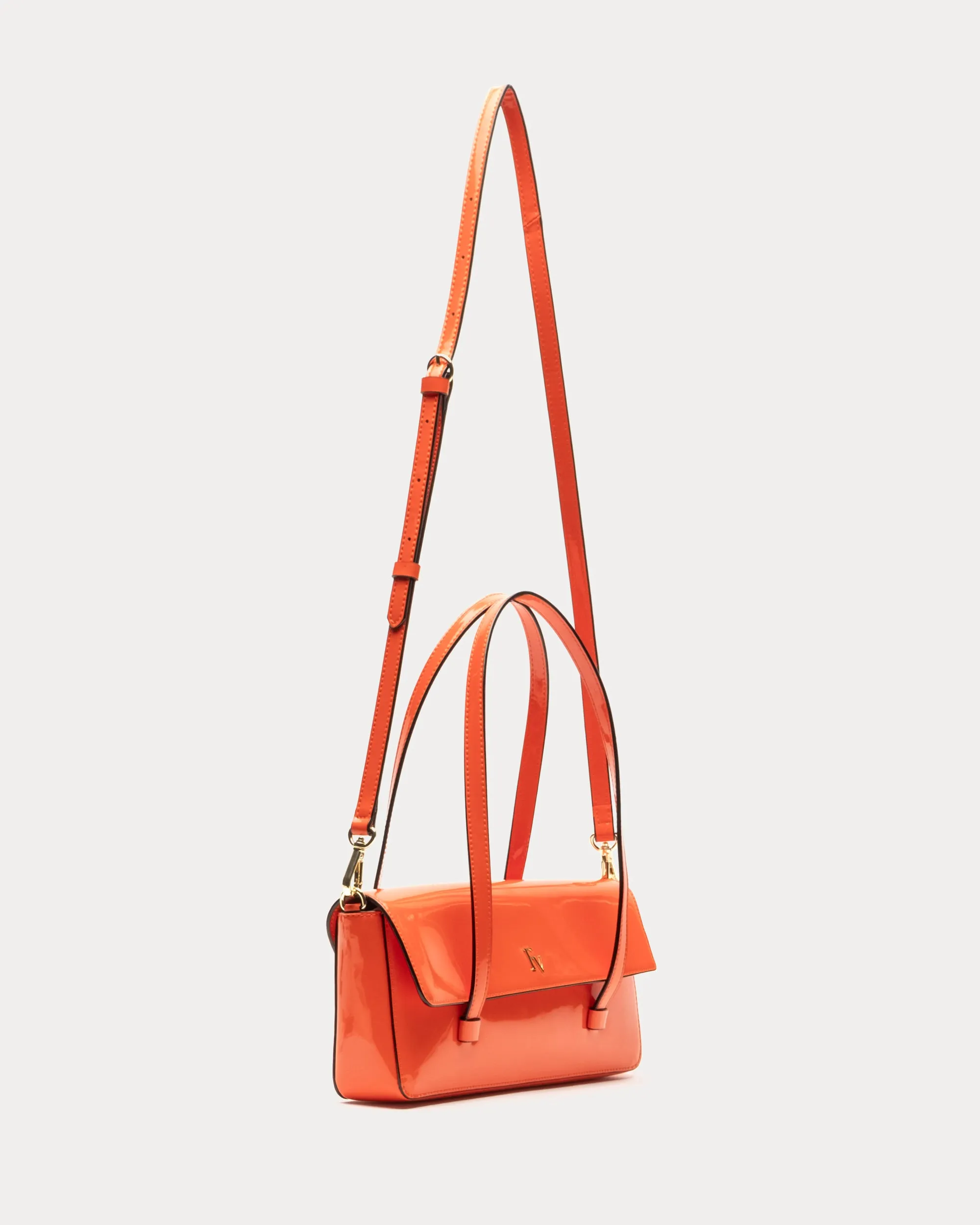 Small Slim Tote Bag Patent Leather