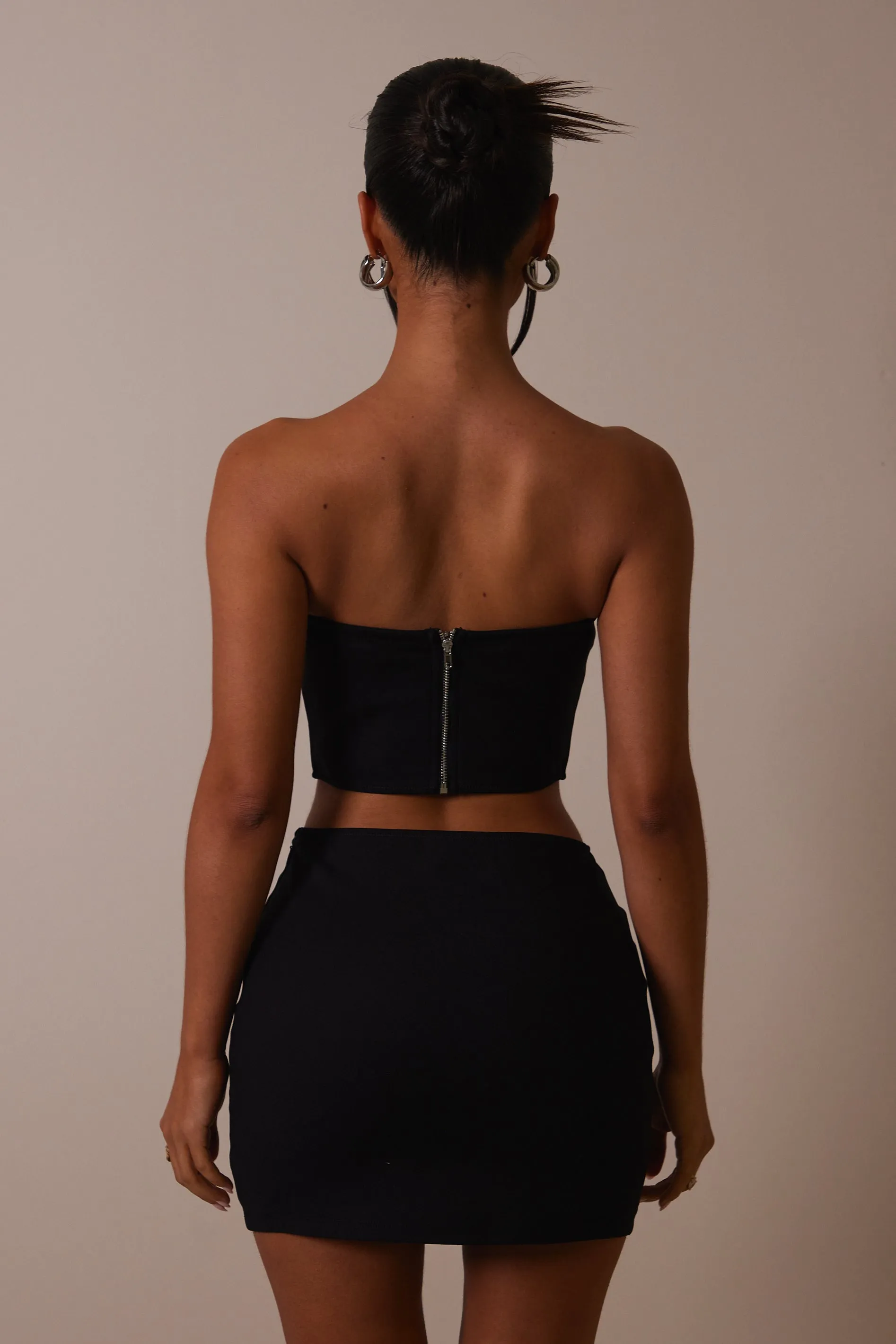 The Diamond seam set- Black