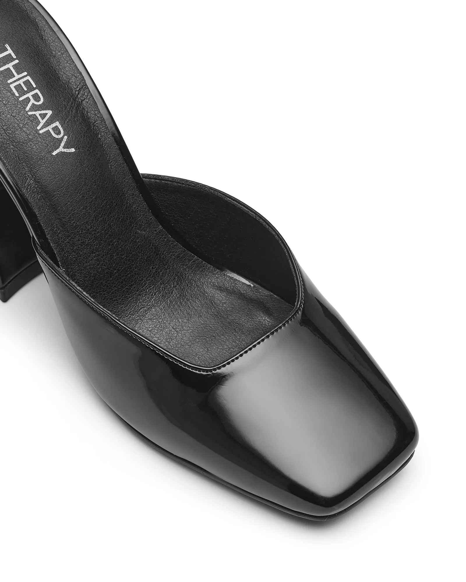 Unmatched Heel Black Patent