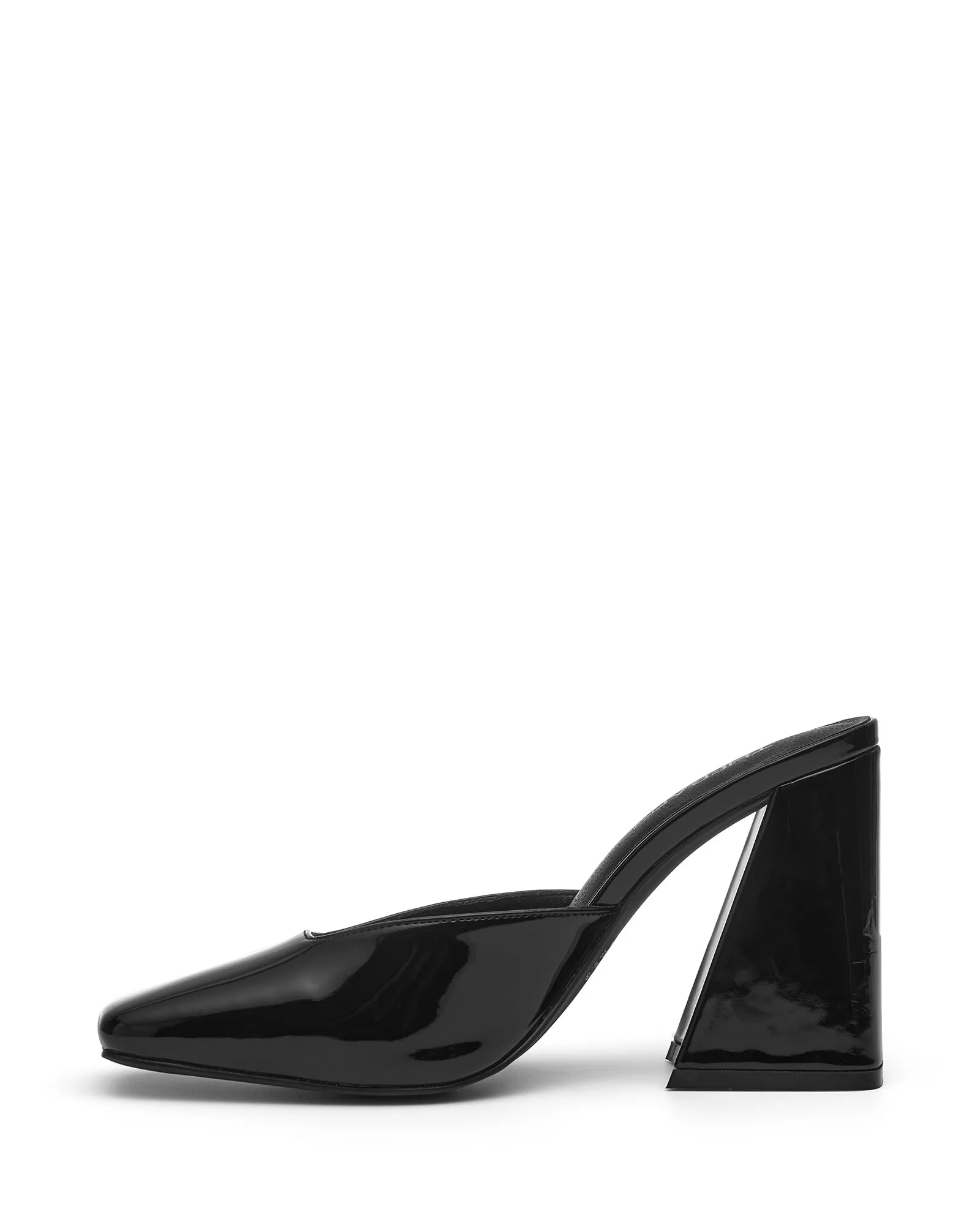 Unmatched Heel Black Patent