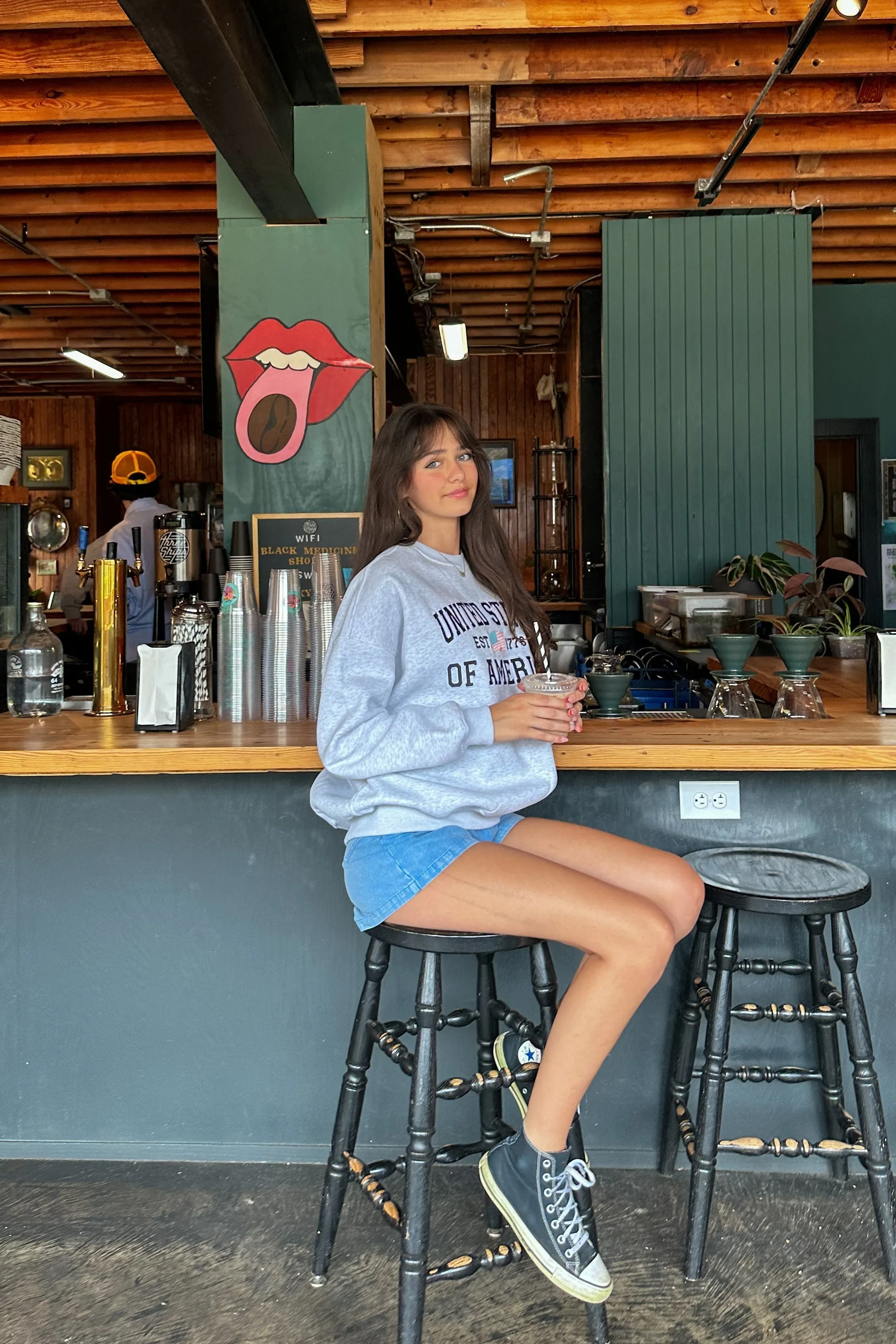 USA Embroidered Sweatshirt | Restocked