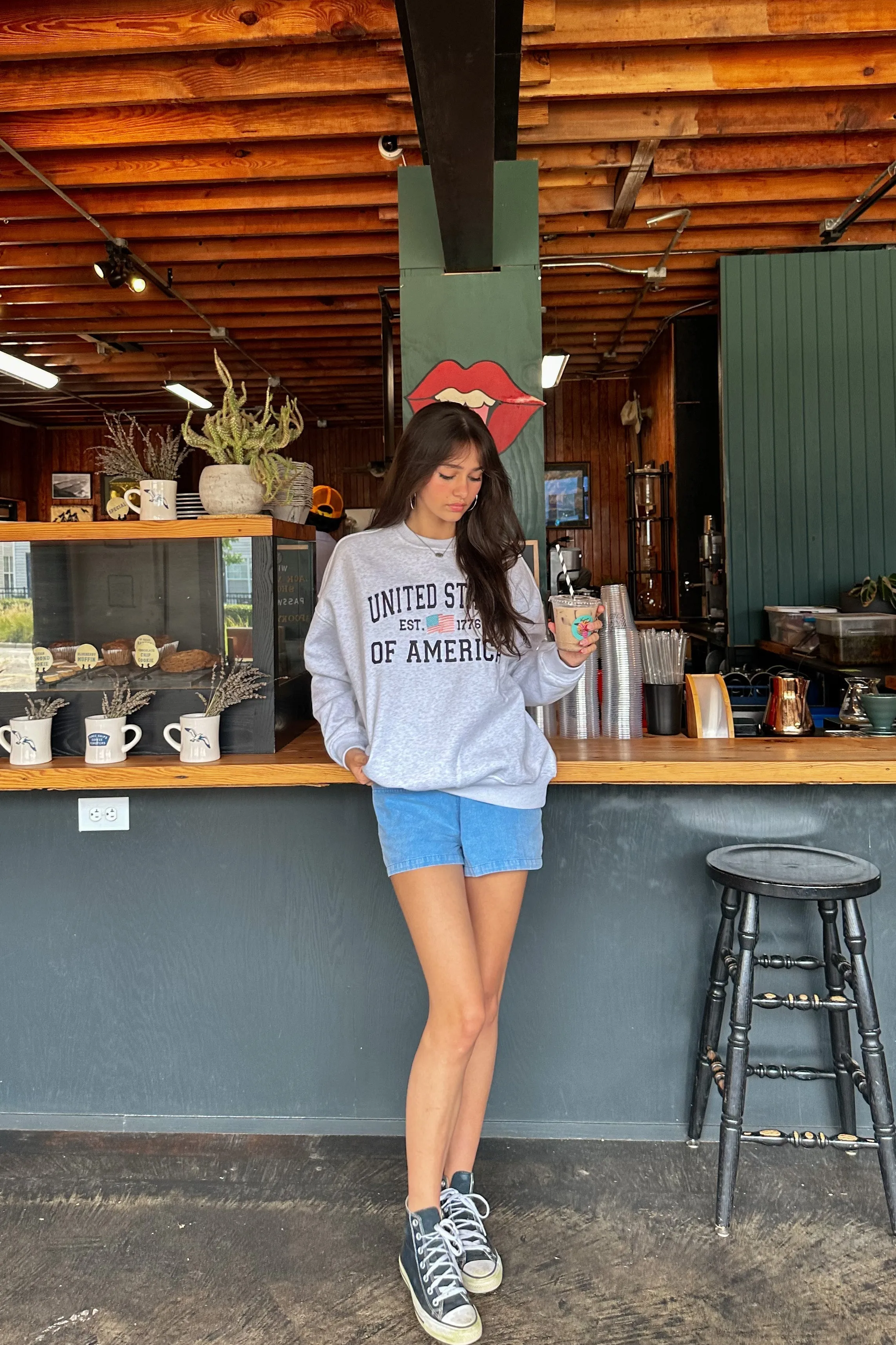 USA Embroidered Sweatshirt | Restocked