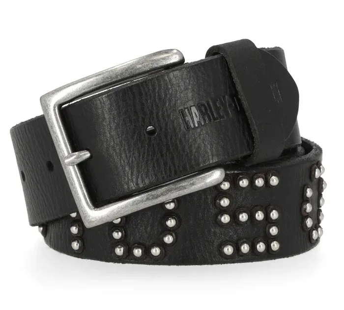 Womens Dome Stud Logo Belt